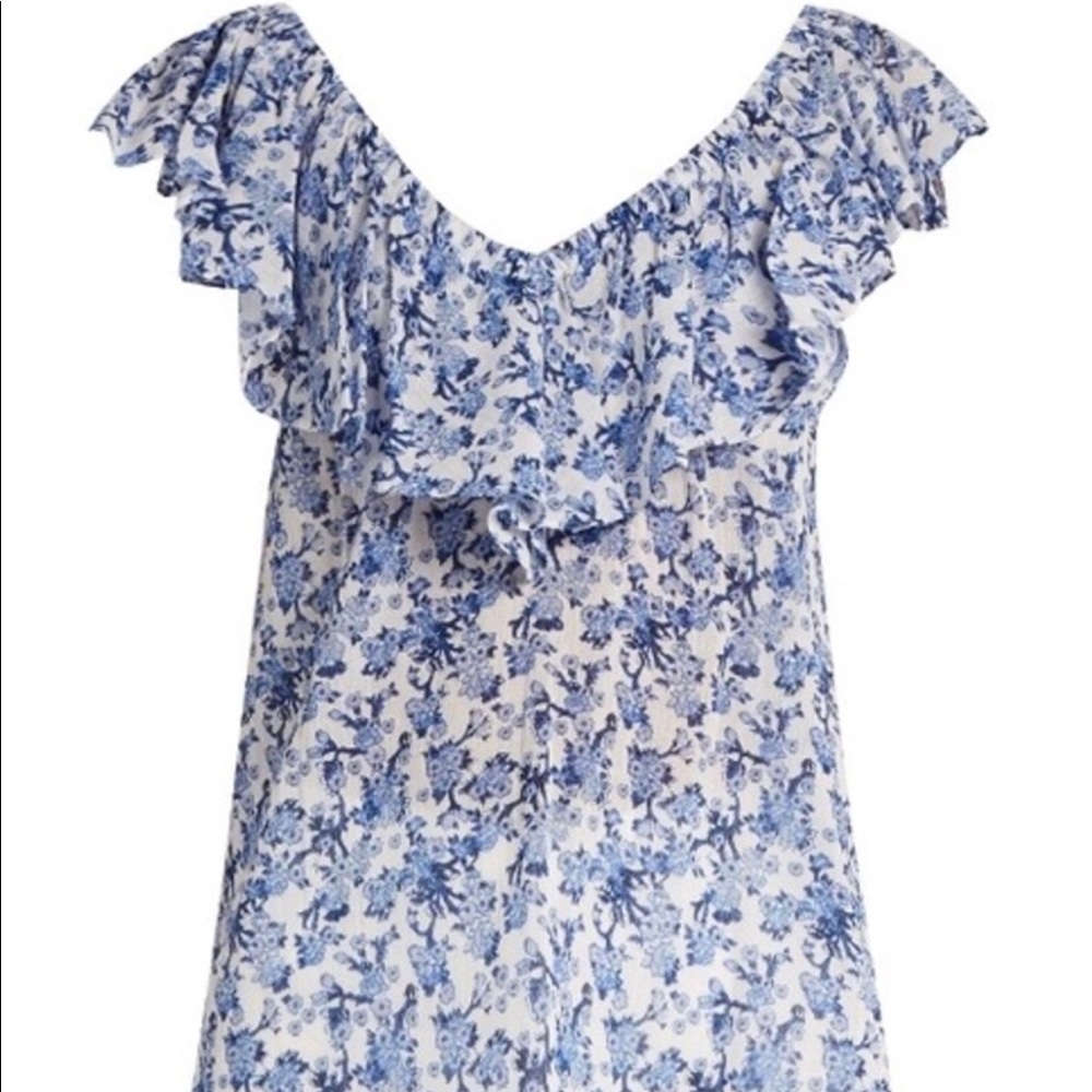 Rebecca Taylor Off Shoulder Aimee Floral Top